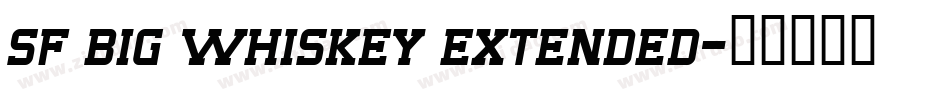 sf big whiskey extended字体转换
